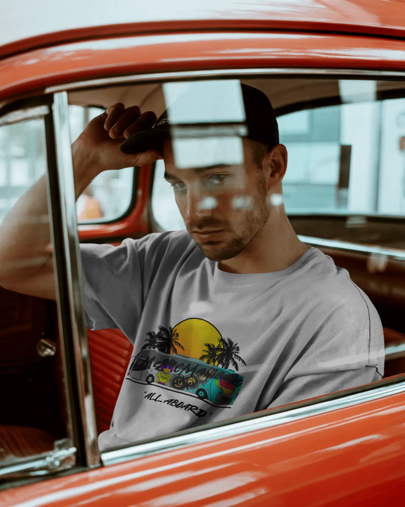 All Aboard MMX Tour Bus White T-shirt