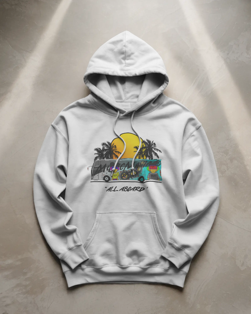 All Aboard MMX Tour Bus White Sweatshirt