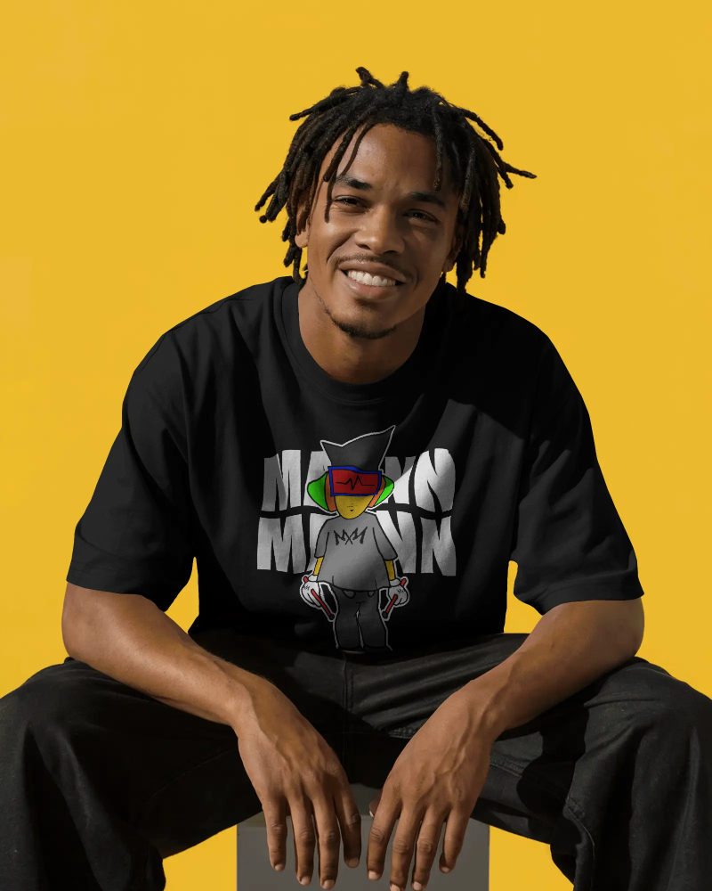 It's Mann Mann Signature Black T-shirt