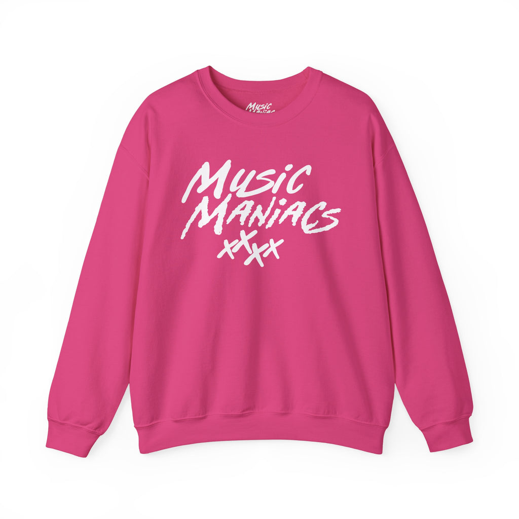 Stacked White Logo Crewneck Sweatshirt