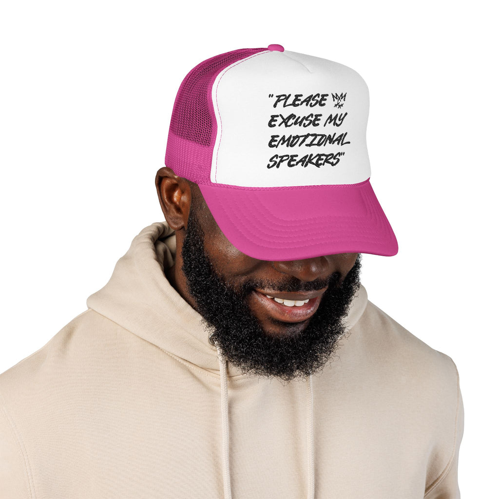 "Please Excuse My Emotional Speakers" | Music Maniacs | Foam Trucker | Musical Quote Streetwear