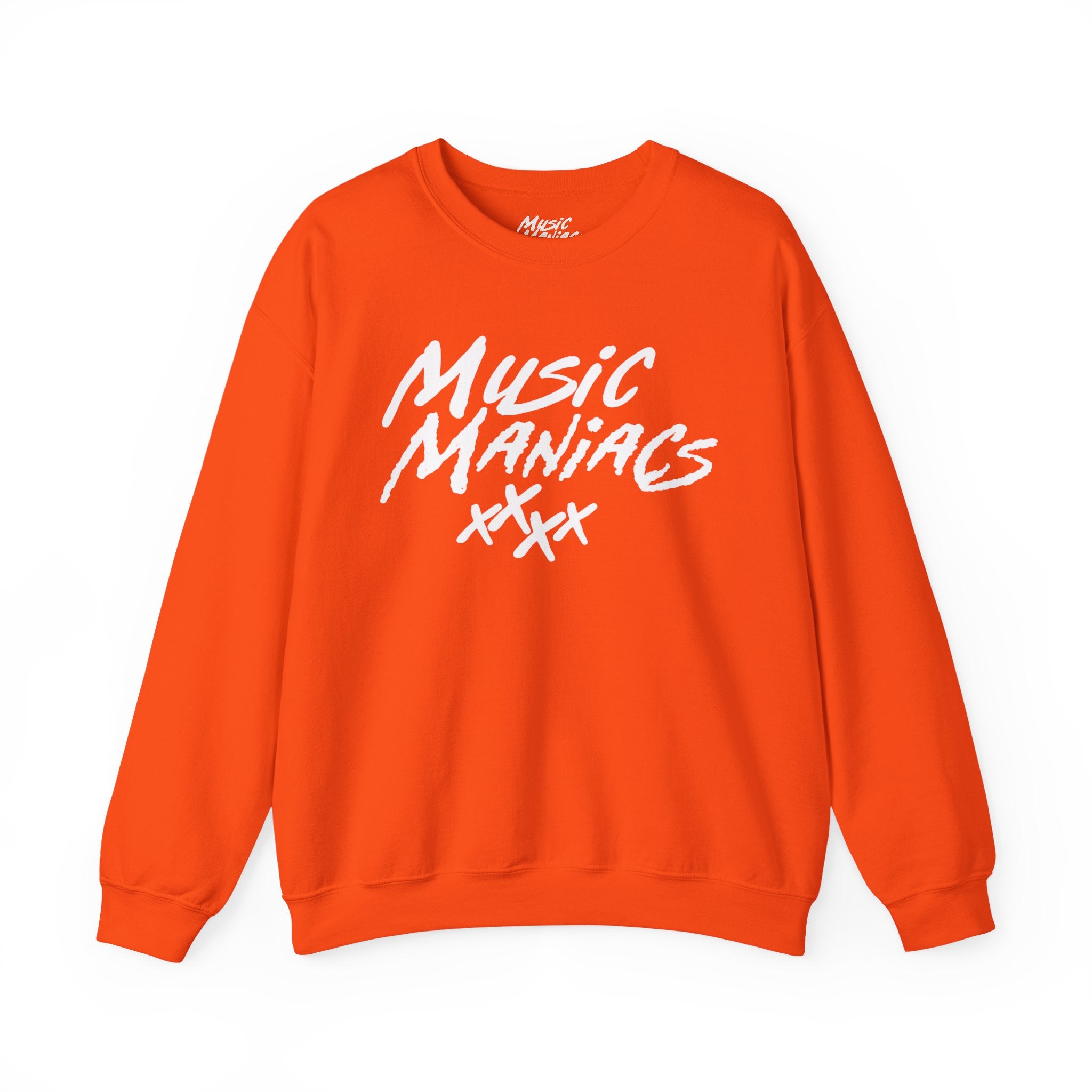 Stacked White Logo Crewneck Sweatshirt