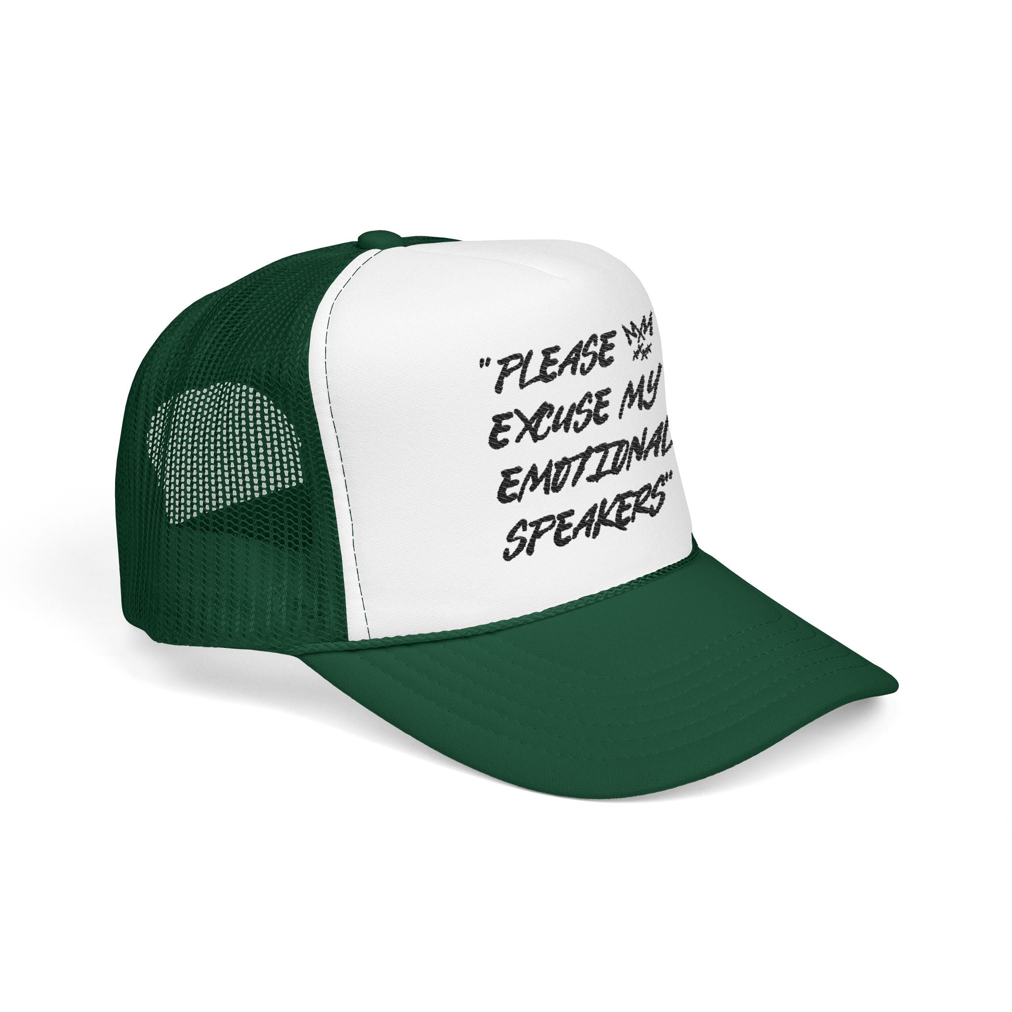 "Please Excuse My Emotional Speakers" | Music Maniacs | Foam Trucker | Musical Quote Streetwear