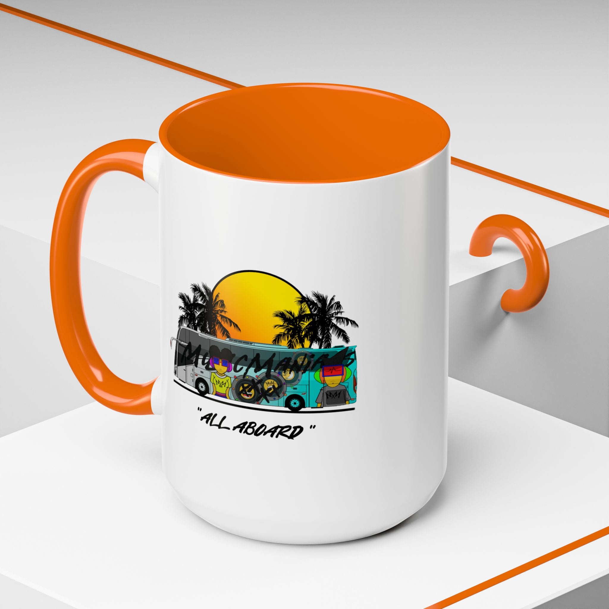 All Aboard MMX Tour Bus Coffee Mug