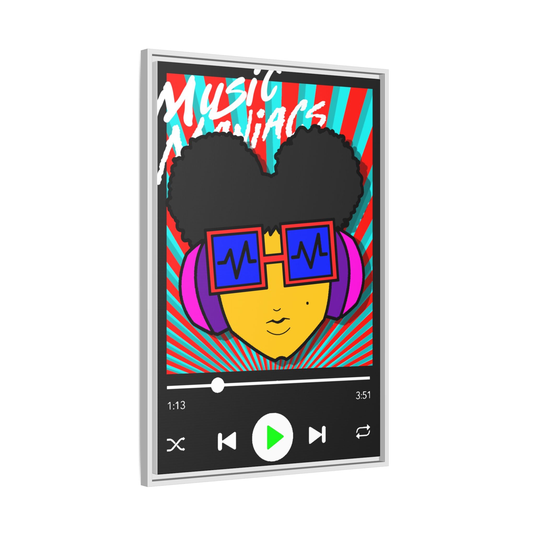 Press PLAY! Prinzazz Matte Framed Canvas