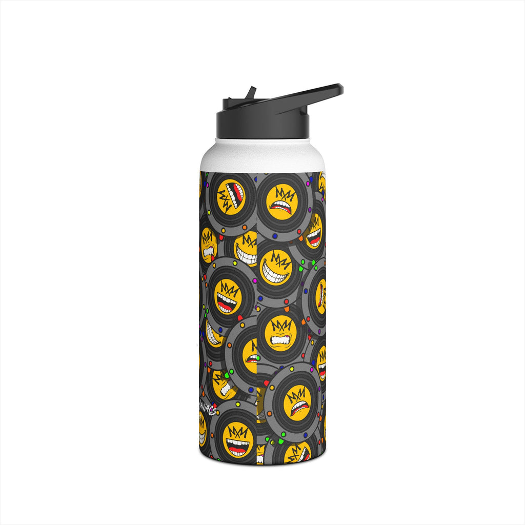 EMO Speaker World | Music Maniacs | Stainless Steel Water Bottle | Band Emoji Emo Accessory