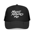 Stacked Logo White Logo Snapback Trucker Hat