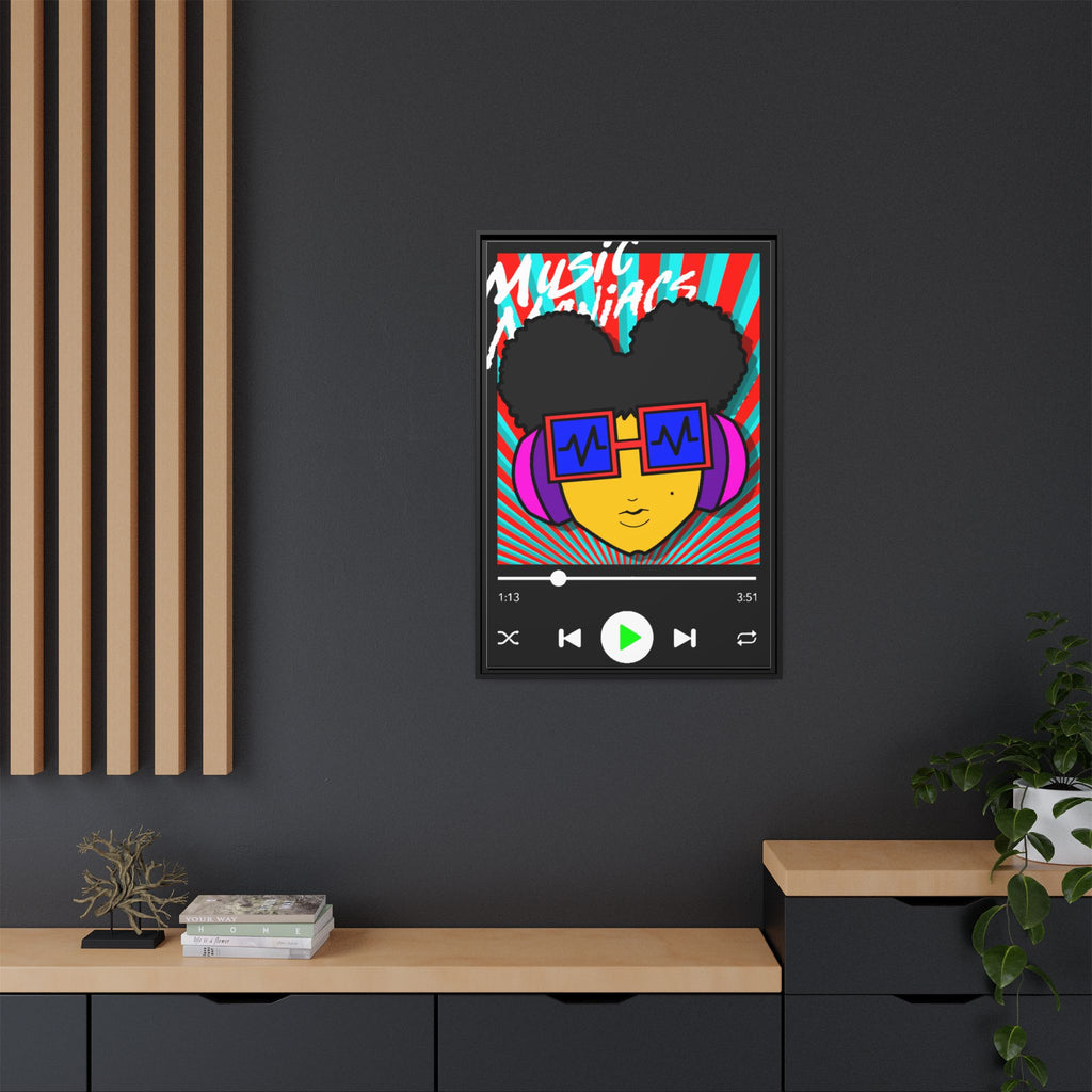 Press PLAY! Prinzazz Matte Framed Canvas