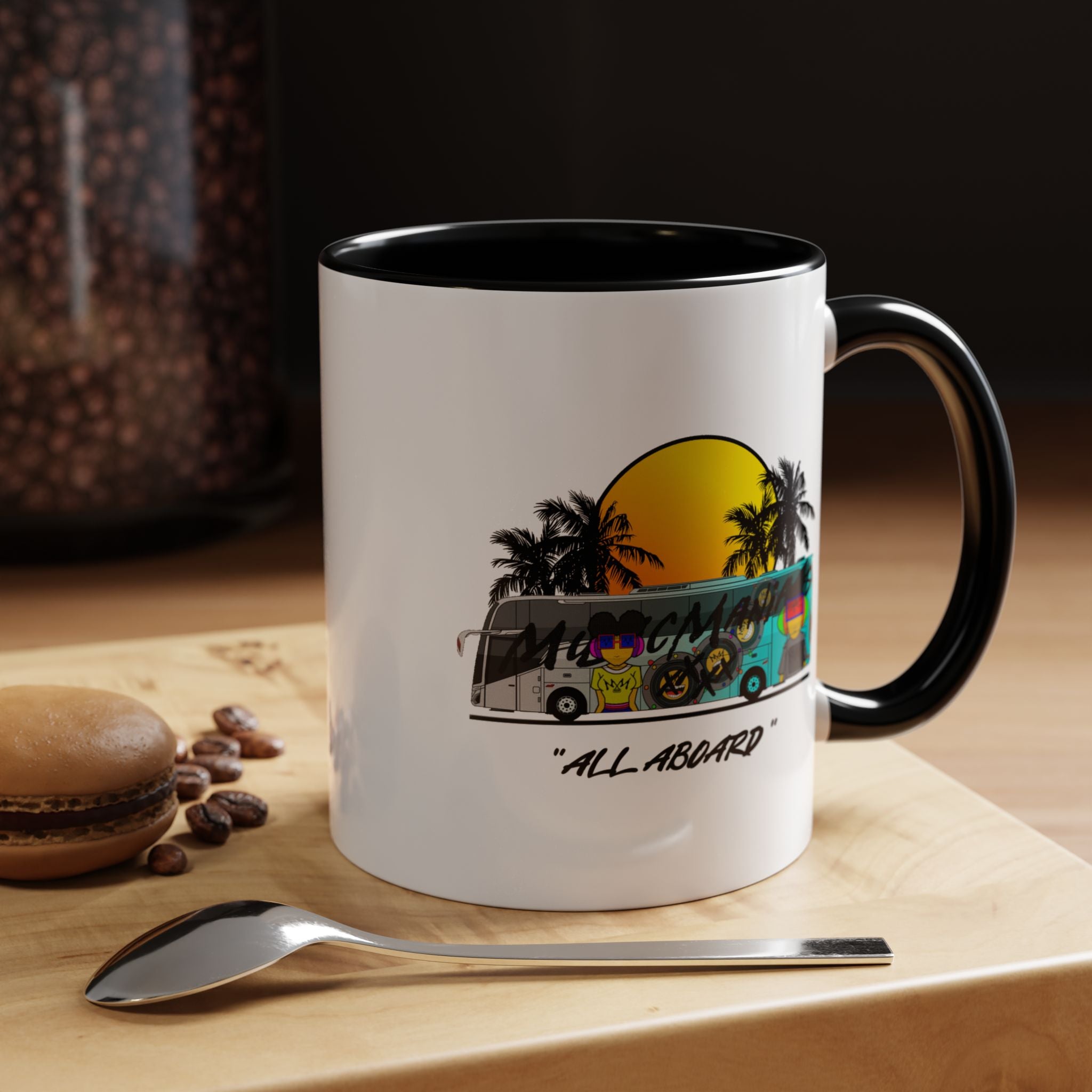 All Aboard MMX Tour Bus Coffee Mug