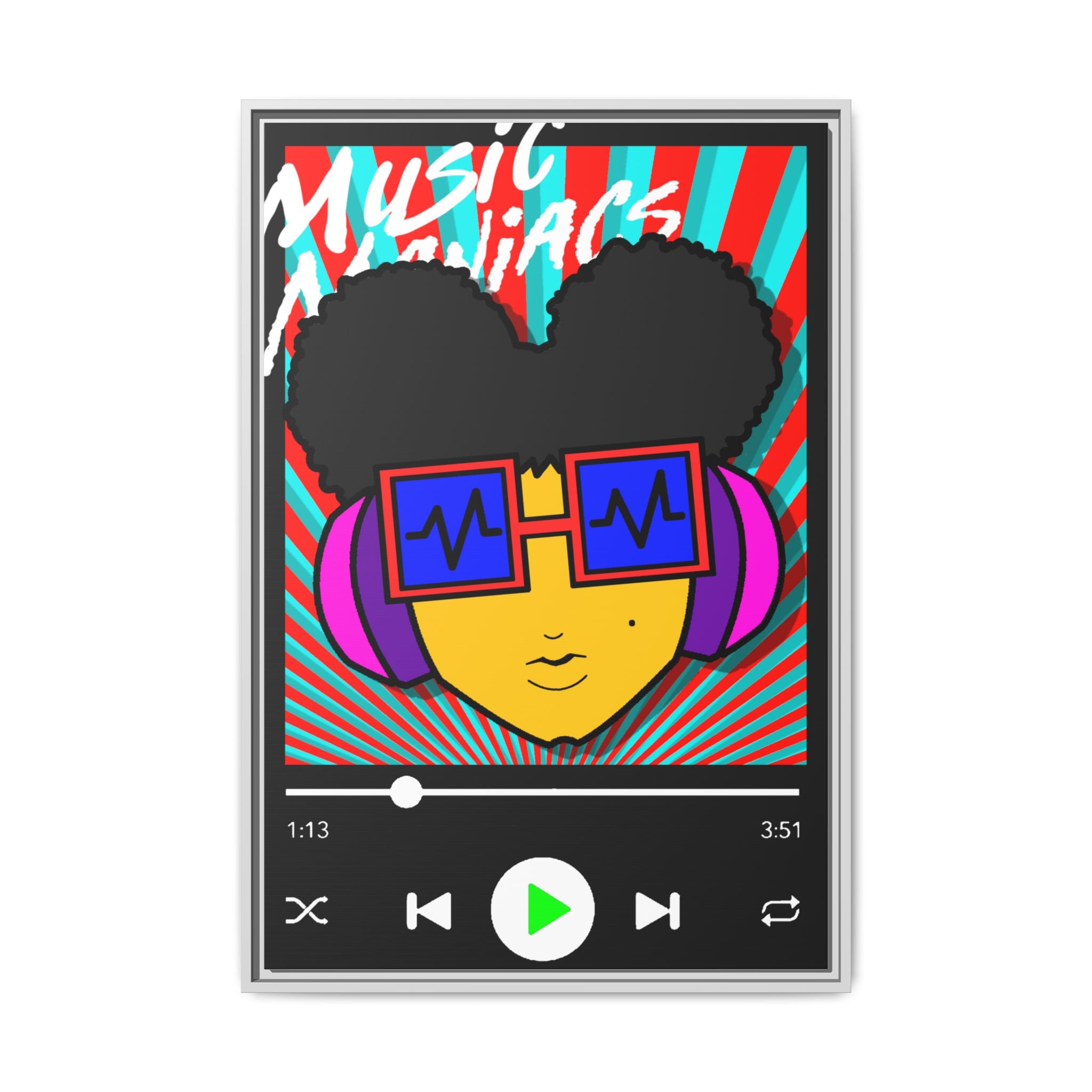 Press PLAY! Prinzazz Matte Framed Canvas