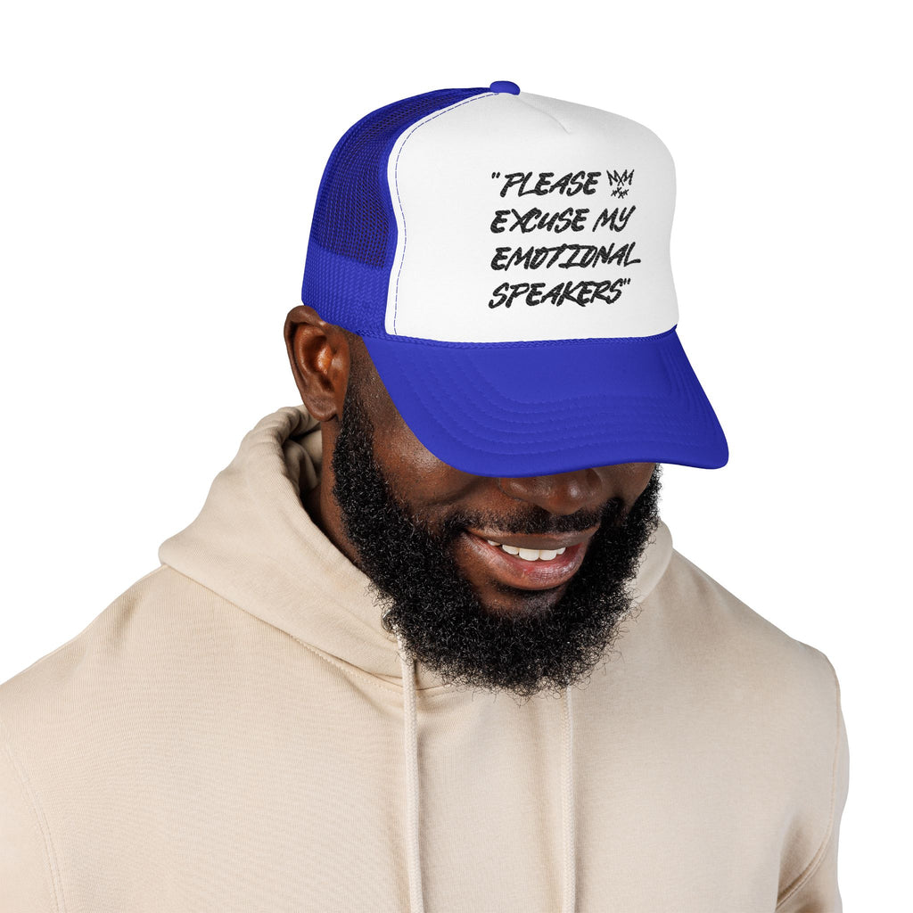 "Please Excuse My Emotional Speakers" | Music Maniacs | Foam Trucker | Musical Quote Streetwear