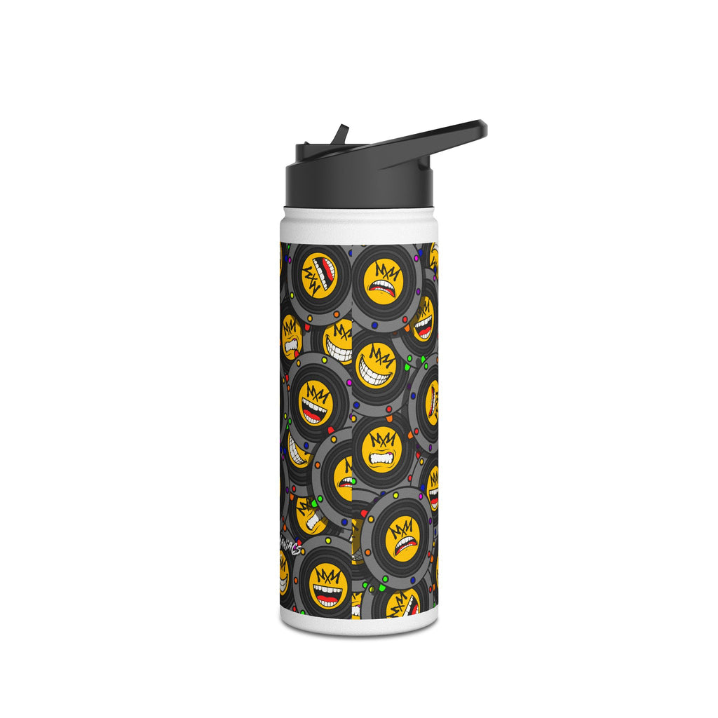 EMO Speaker World | Music Maniacs | Stainless Steel Water Bottle | Band Emoji Emo Accessory