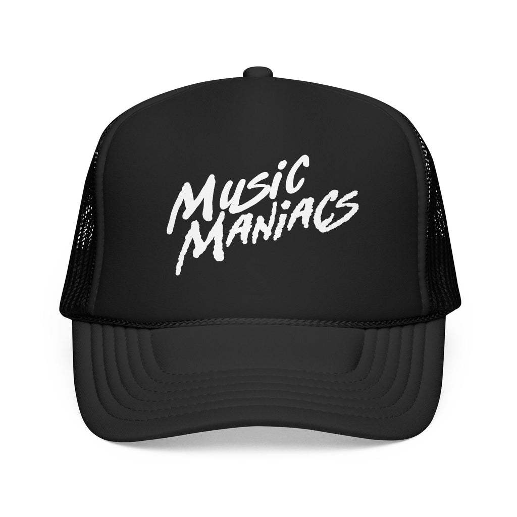 Stacked Classic White Logo Snapback Trucker Hat