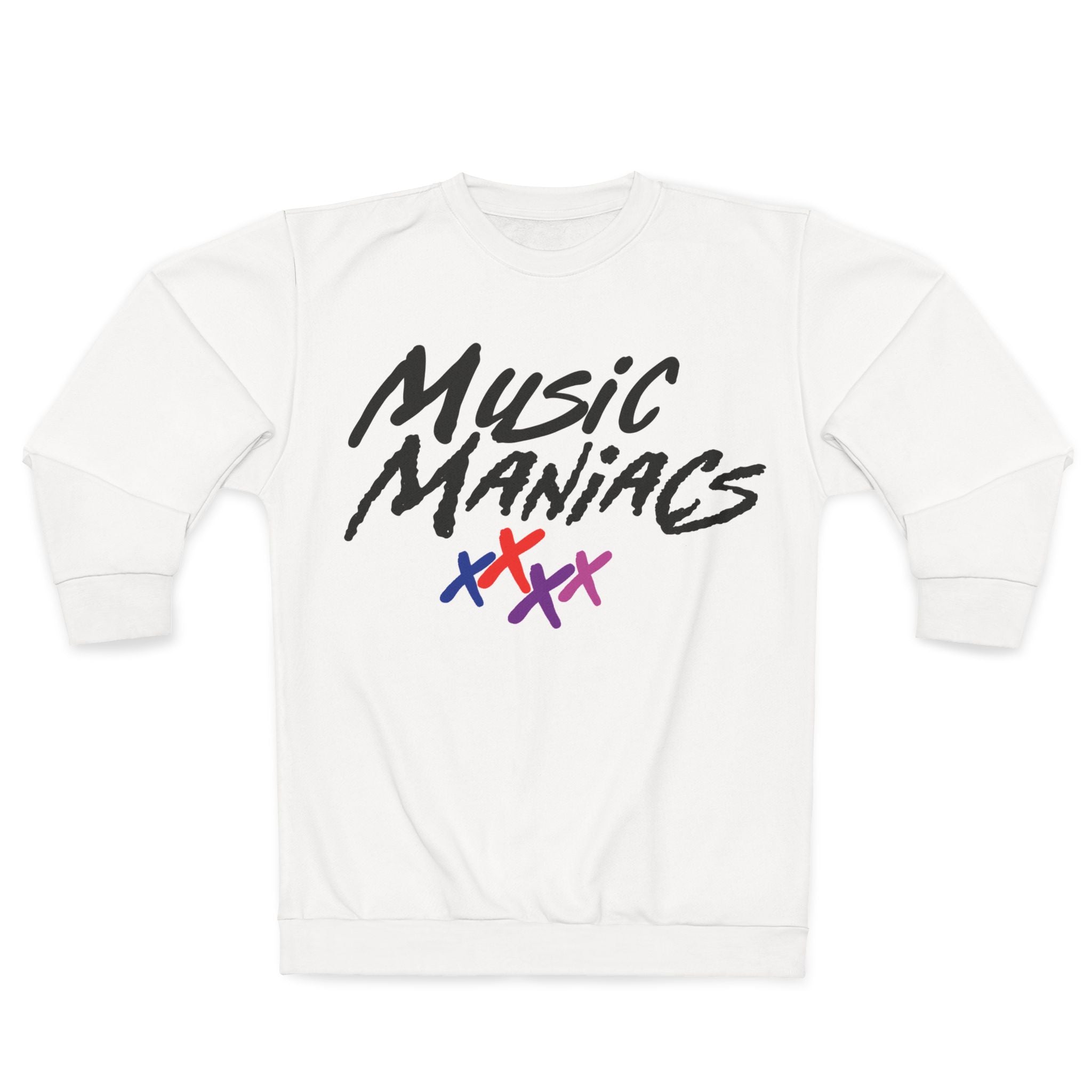 Stacked Logo Prinzazz SP White Crewneck Sweatshirt