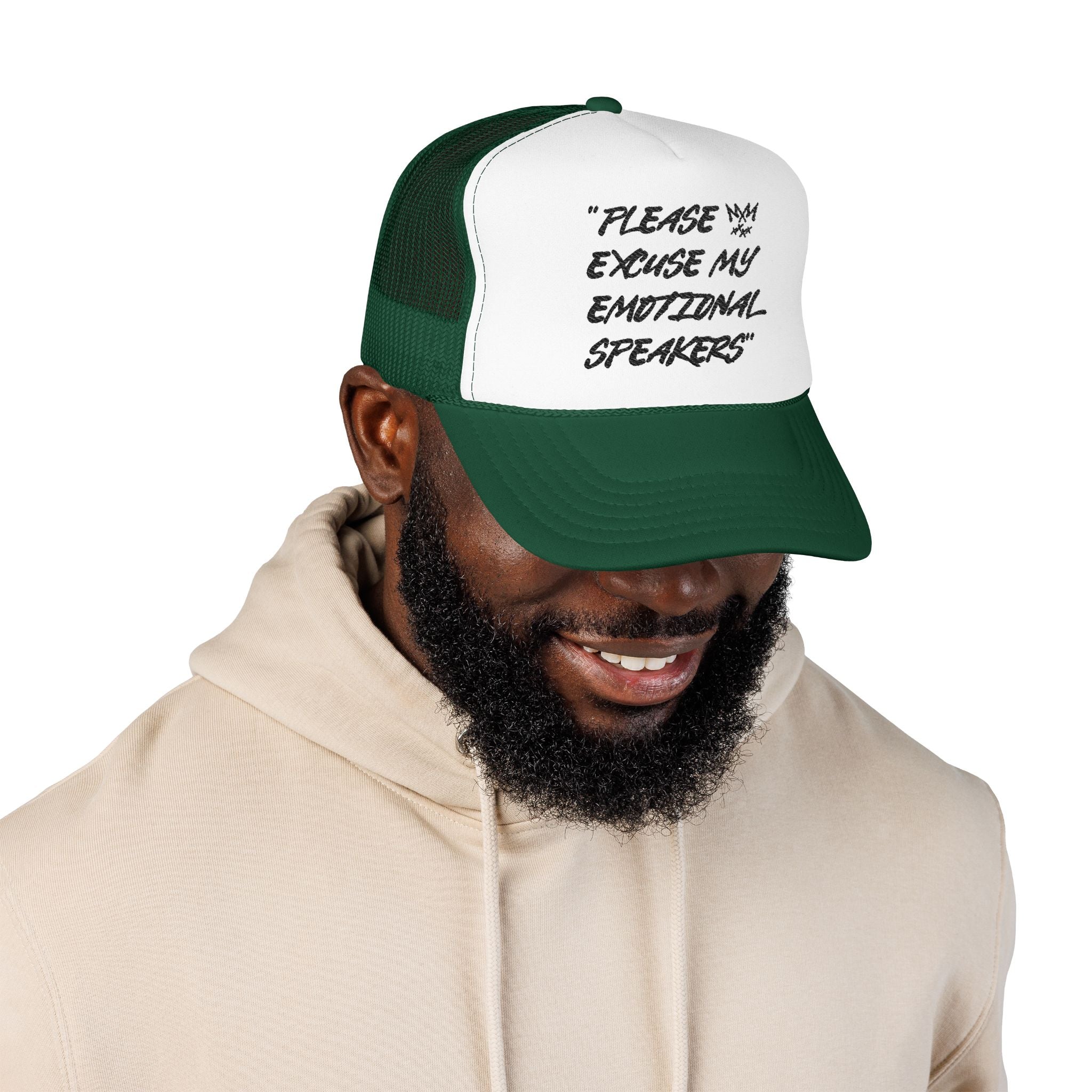 "Please Excuse My Emotional Speakers" | Music Maniacs | Foam Trucker | Musical Quote Streetwear