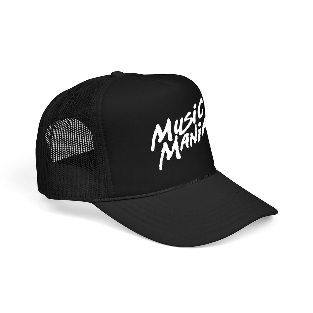Stacked Classic White Logo Snapback Trucker Hat