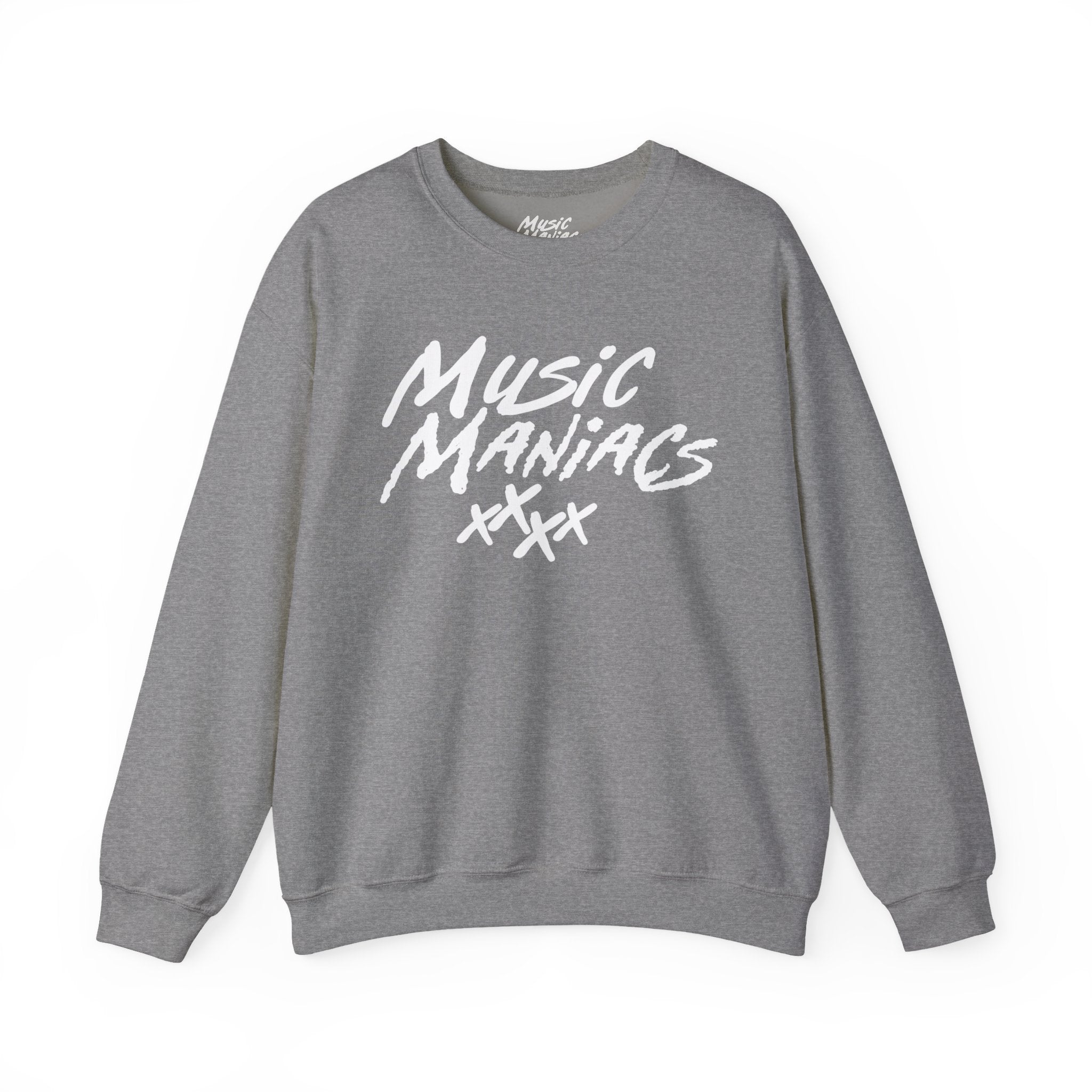 Stacked White Logo Crewneck Sweatshirt