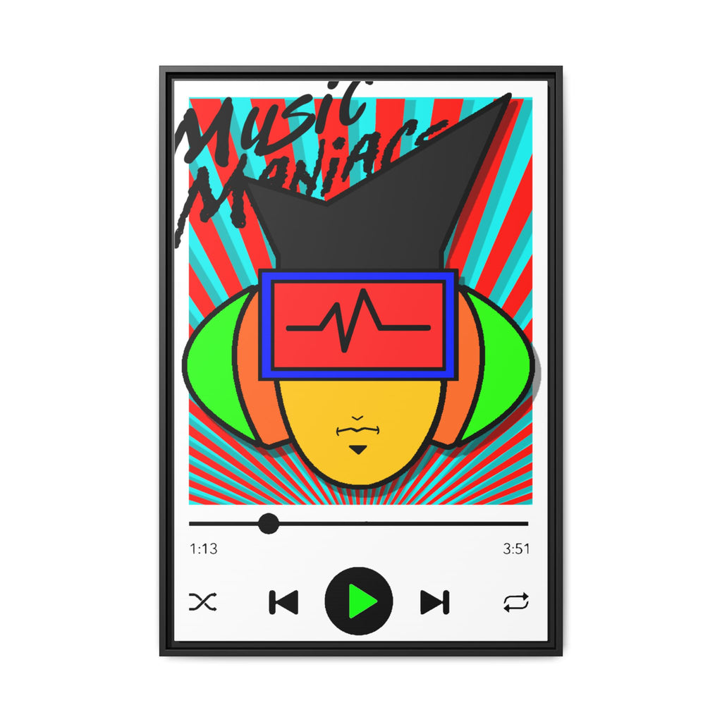 Press PLAY! Mann Alt Matte Framed Canvas
