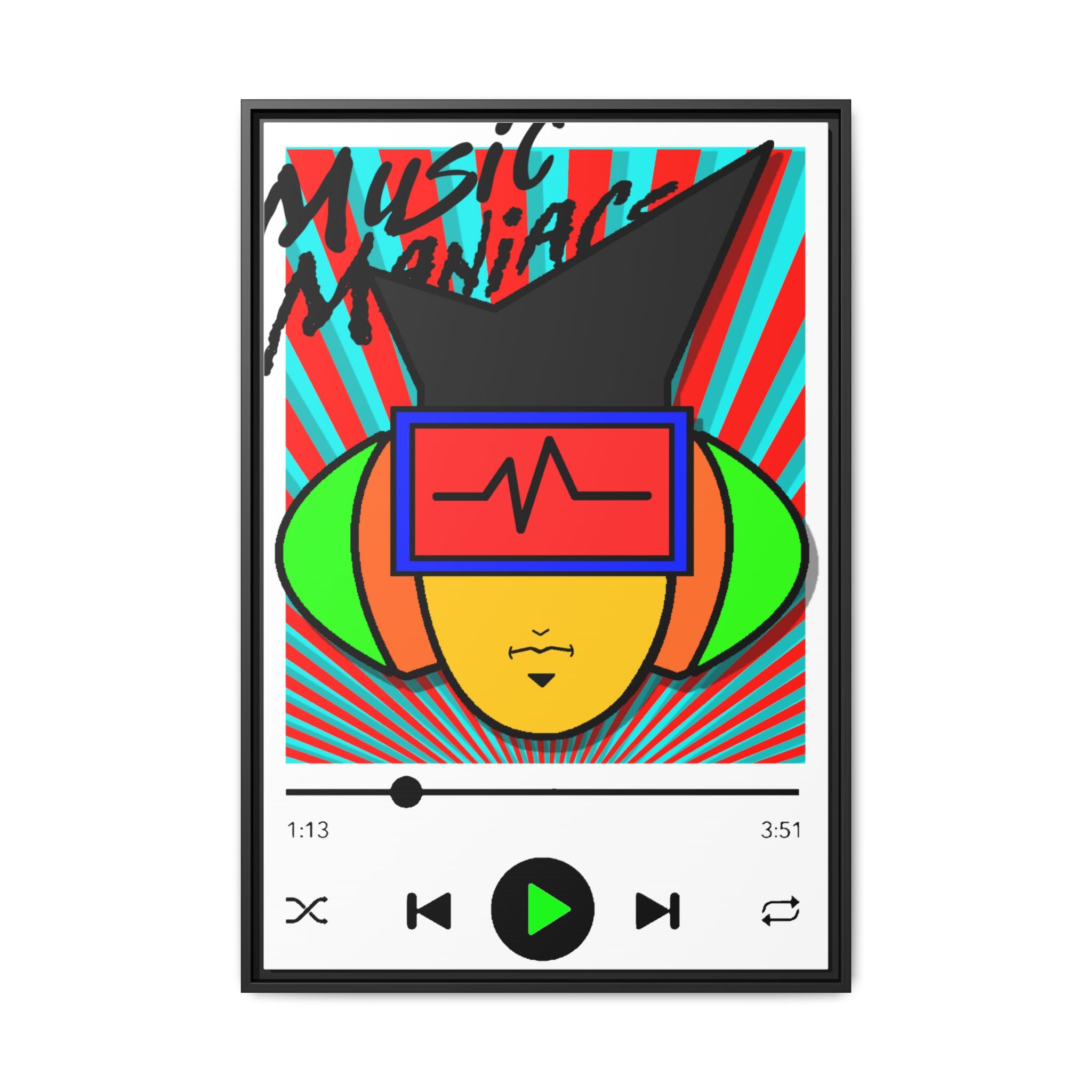 Press PLAY! Mann Alt Matte Framed Canvas