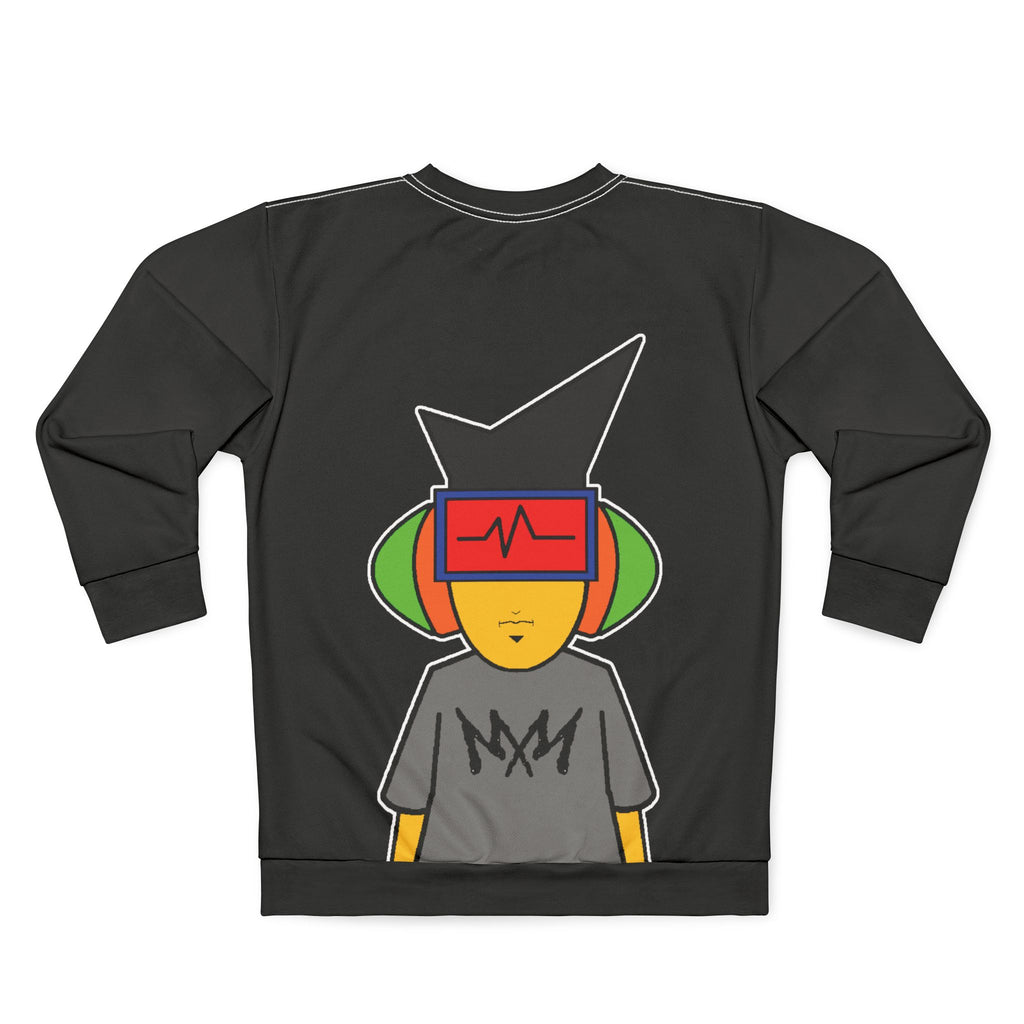 Stacked Logo Mann SP Black Crewneck Sweatshirt