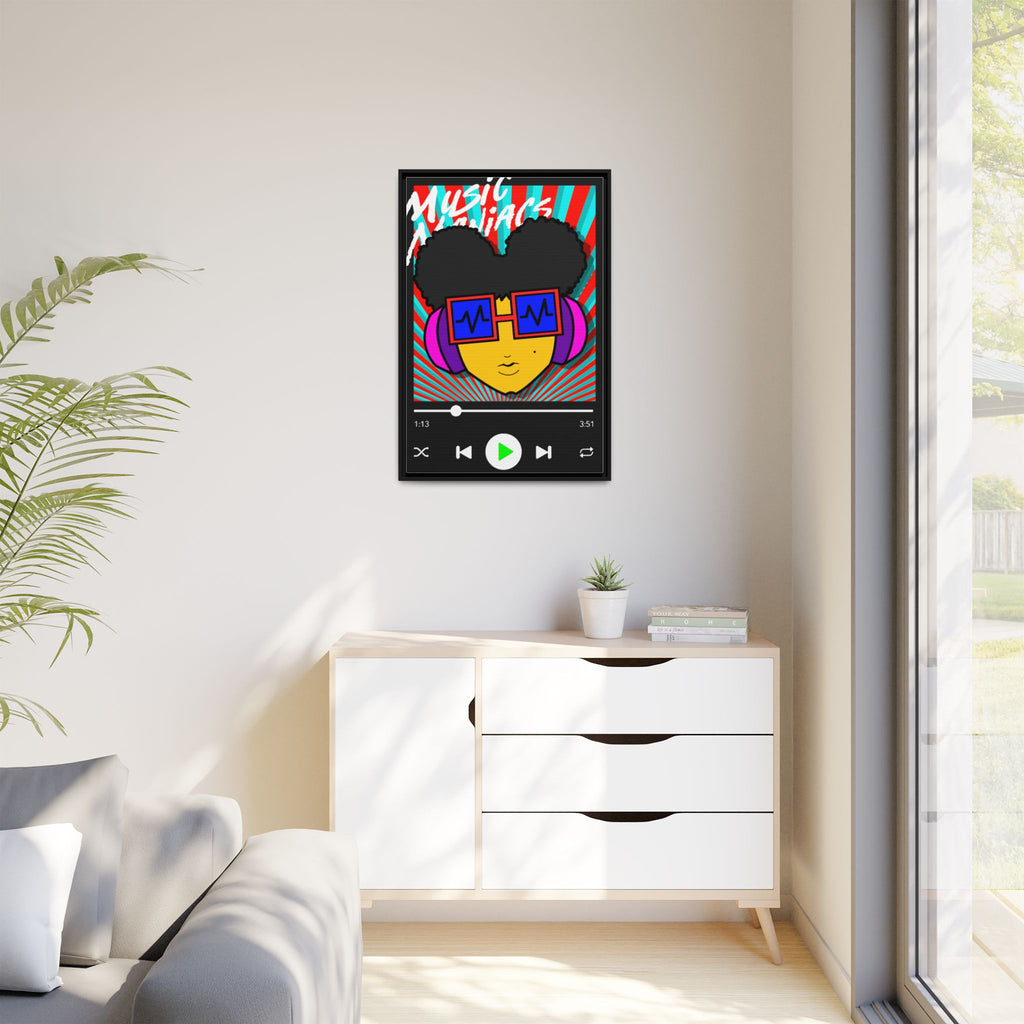 Press PLAY! Prinzazz Matte Framed Canvas
