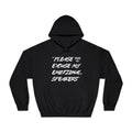 "Please Excuse My Emotional Speakers" | Music Maniacs | Black Hoodie | Speaker Emojis Back Print
