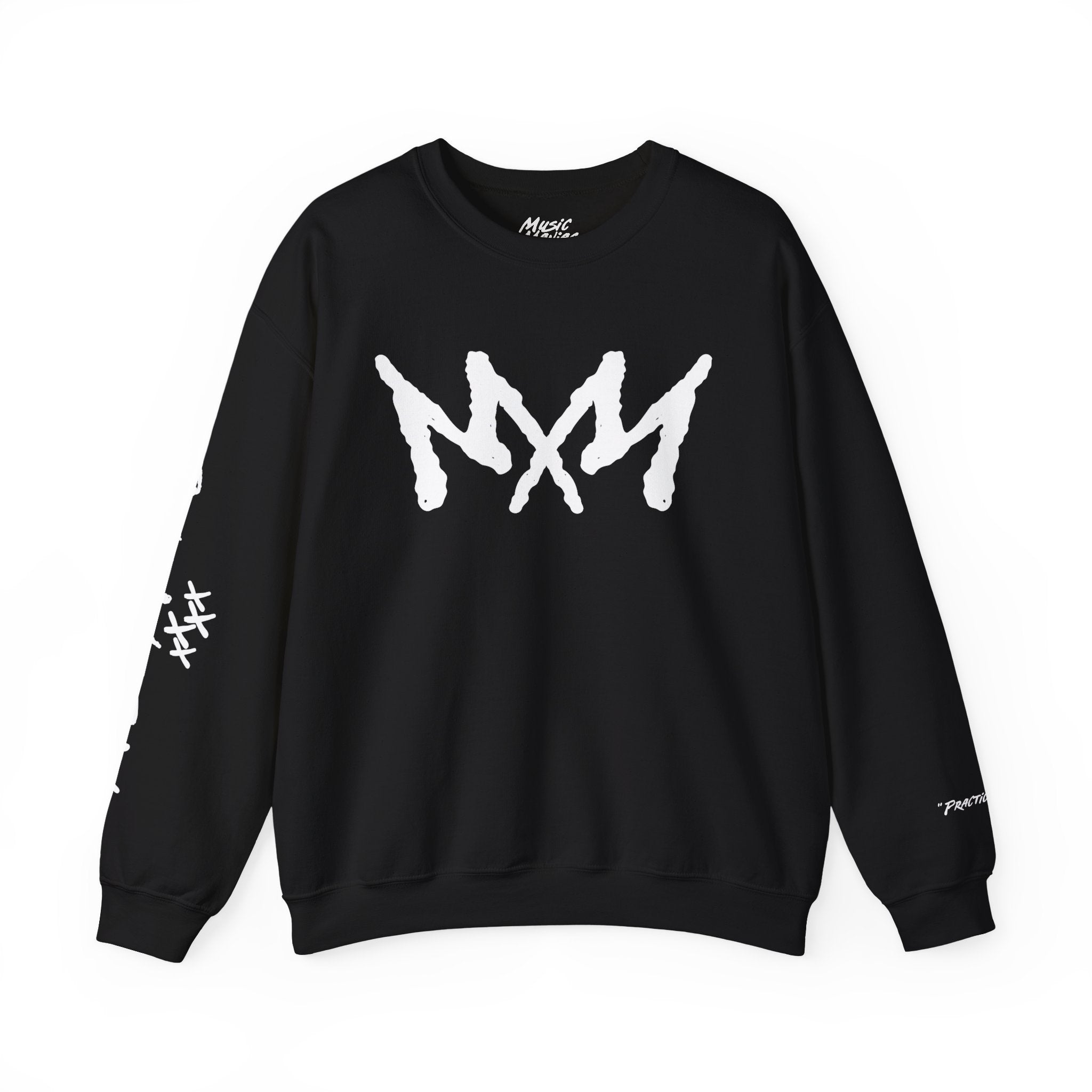 MM Cross Black Crewneck Sweatshirt
