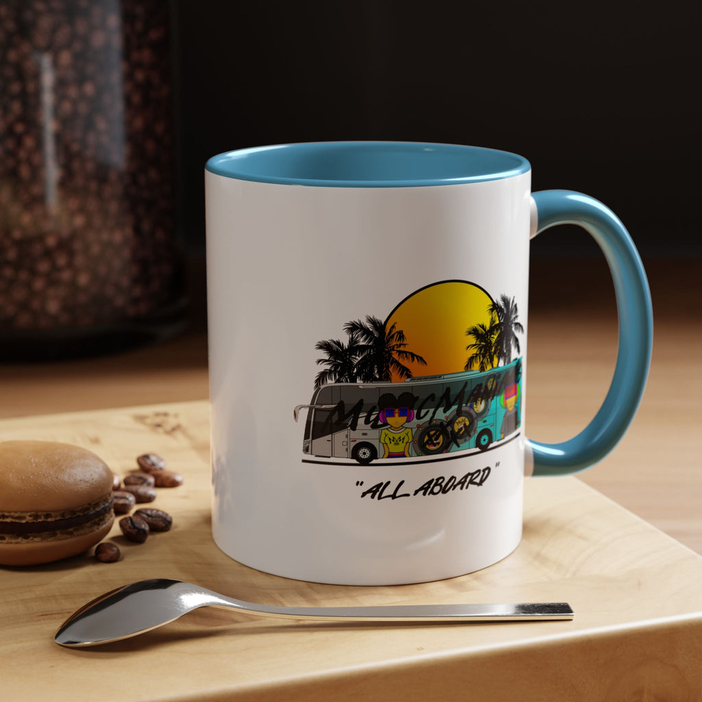 All Aboard MMX Tour Bus Coffee Mug
