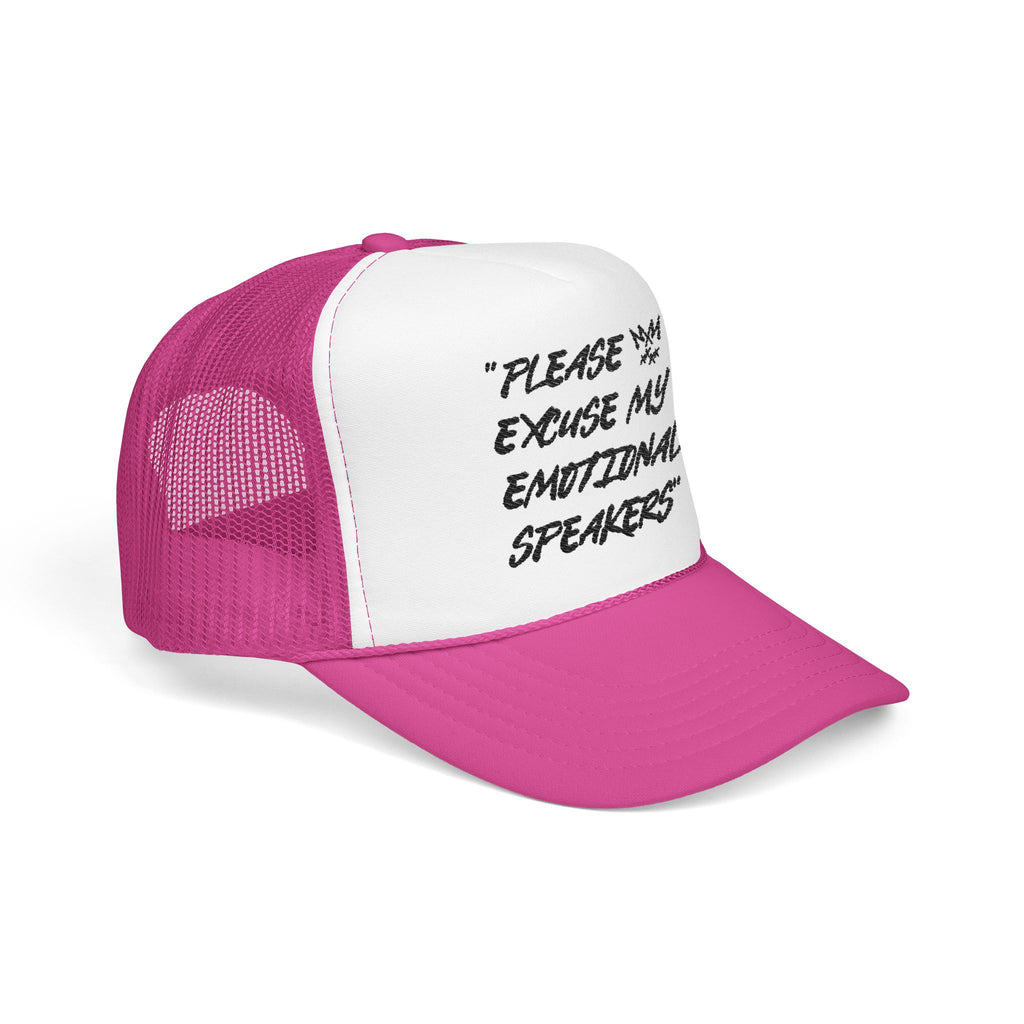 "Please Excuse My Emotional Speakers" | Music Maniacs | Foam Trucker | Musical Quote Streetwear