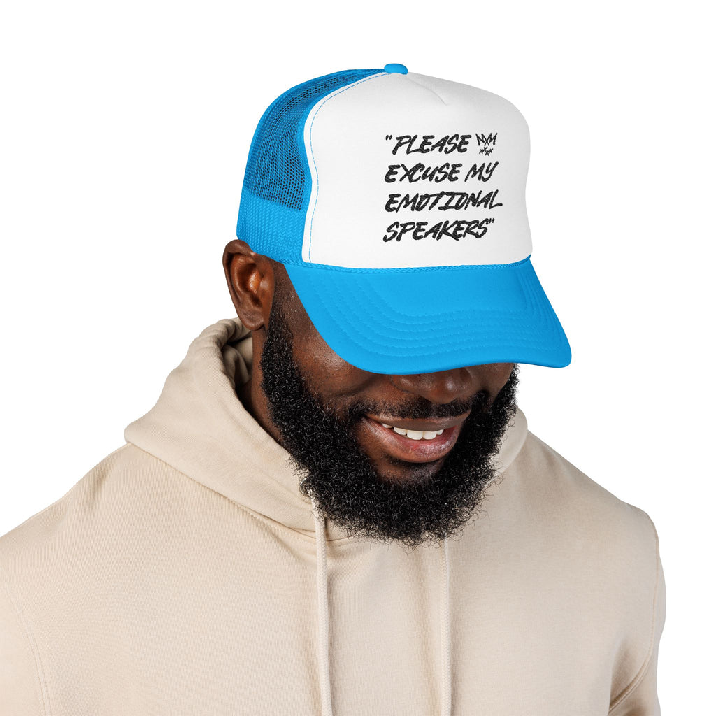 "Please Excuse My Emotional Speakers" | Music Maniacs | Foam Trucker | Musical Quote Streetwear