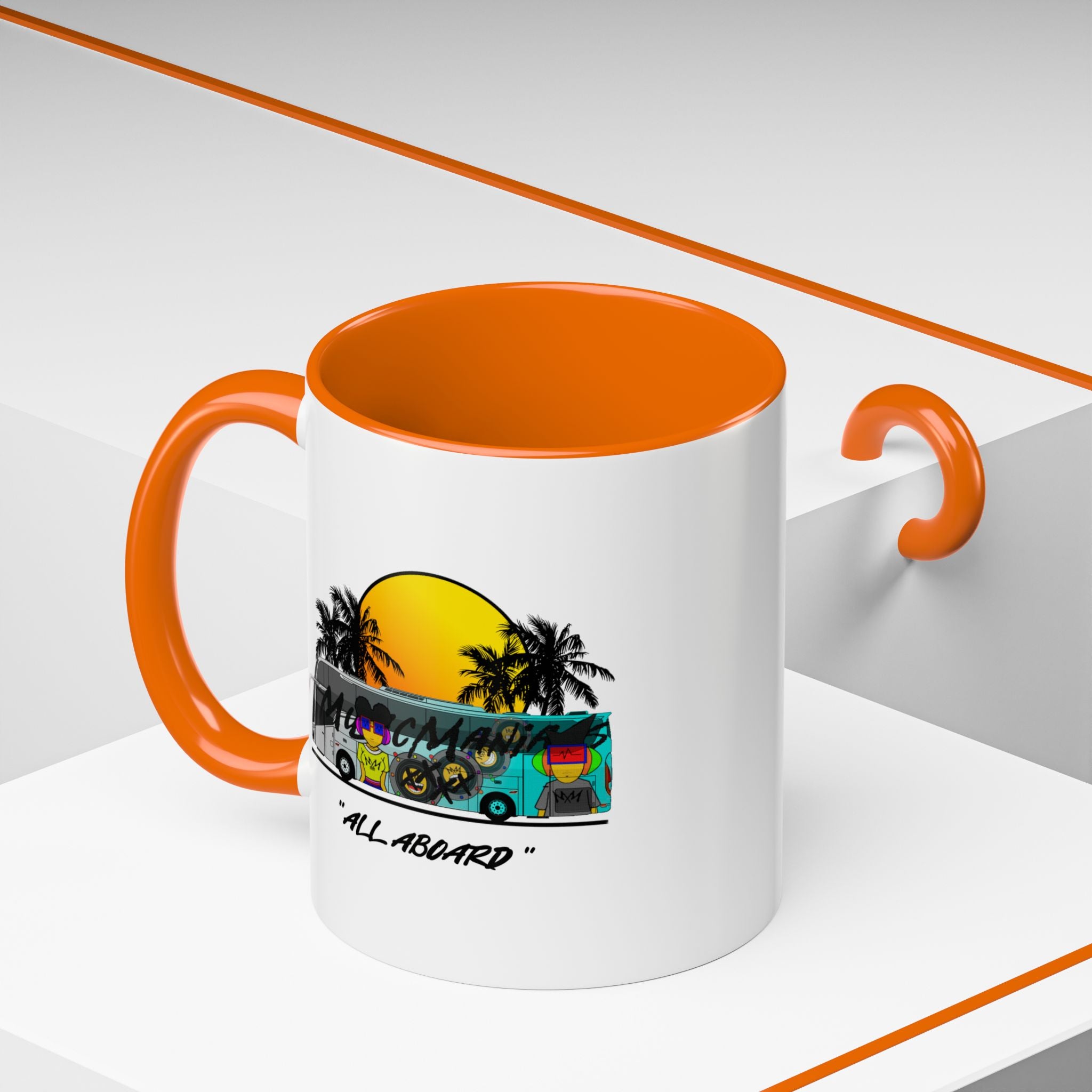 All Aboard MMX Tour Bus Coffee Mug
