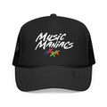 Stacked Logo Mann SP Black Snapback Trucker Hat