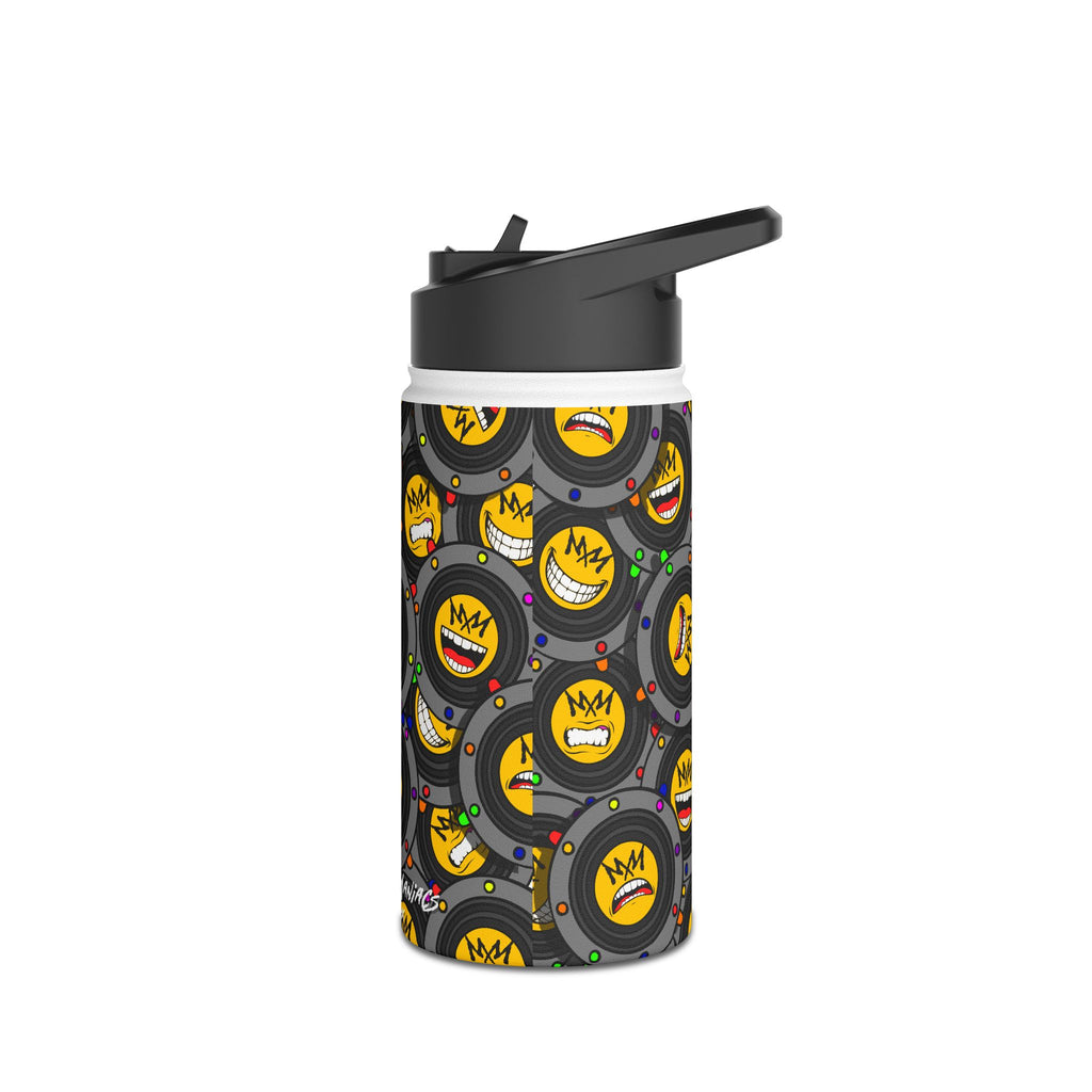 EMO Speaker World | Music Maniacs | Stainless Steel Water Bottle | Band Emoji Emo Accessory