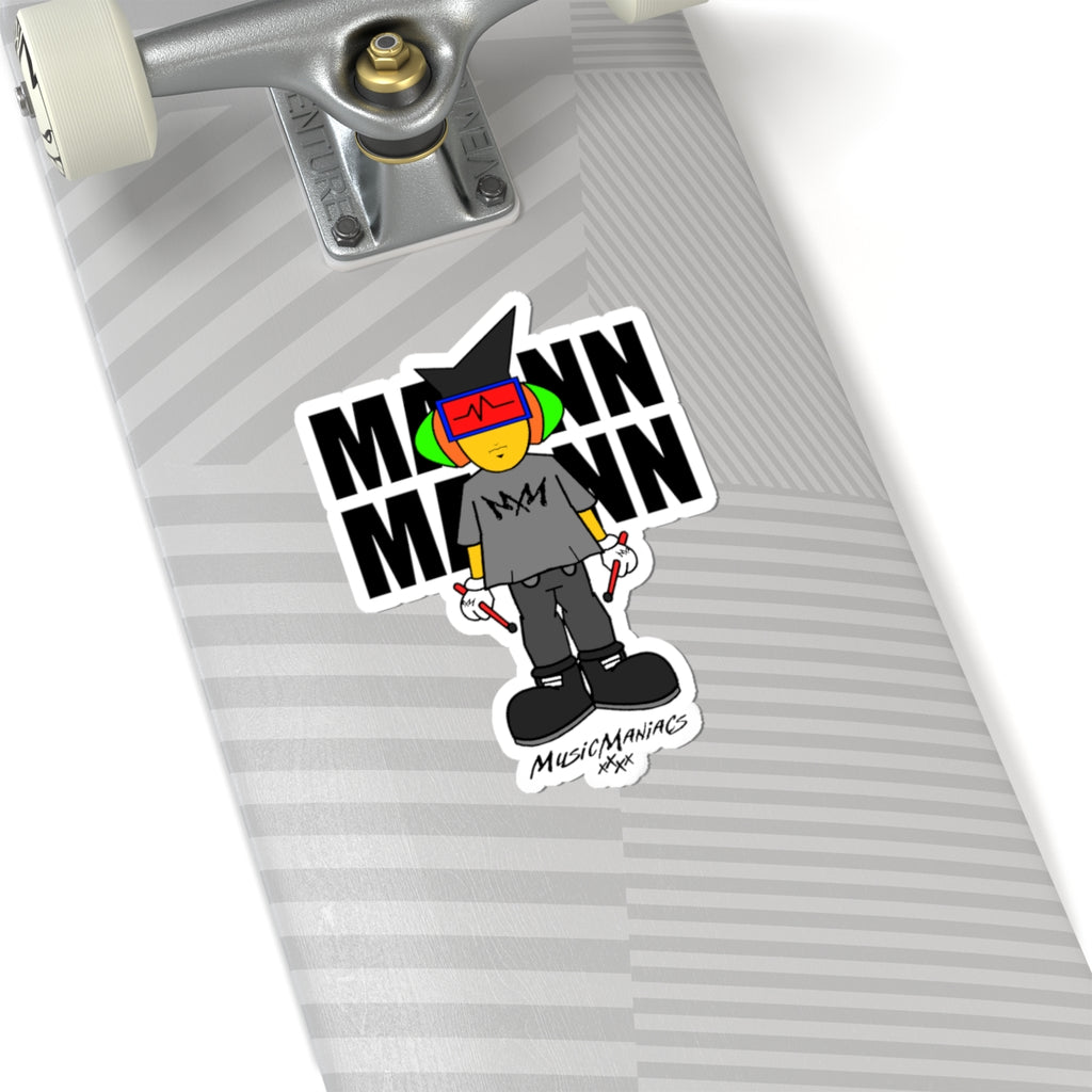 It's Mann Mann Signature | Music Maniacs | Kiss-Cut Sticker | Bold Music Character Decal