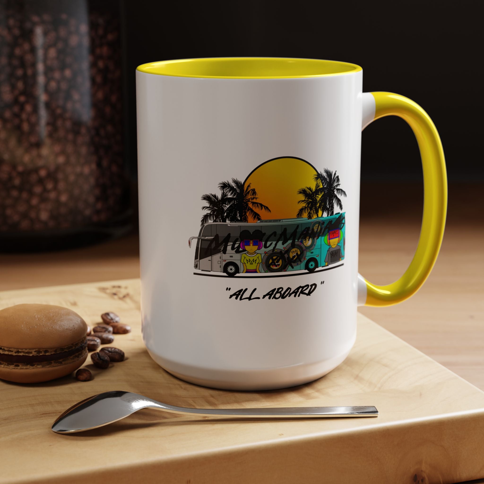 All Aboard MMX Tour Bus Coffee Mug