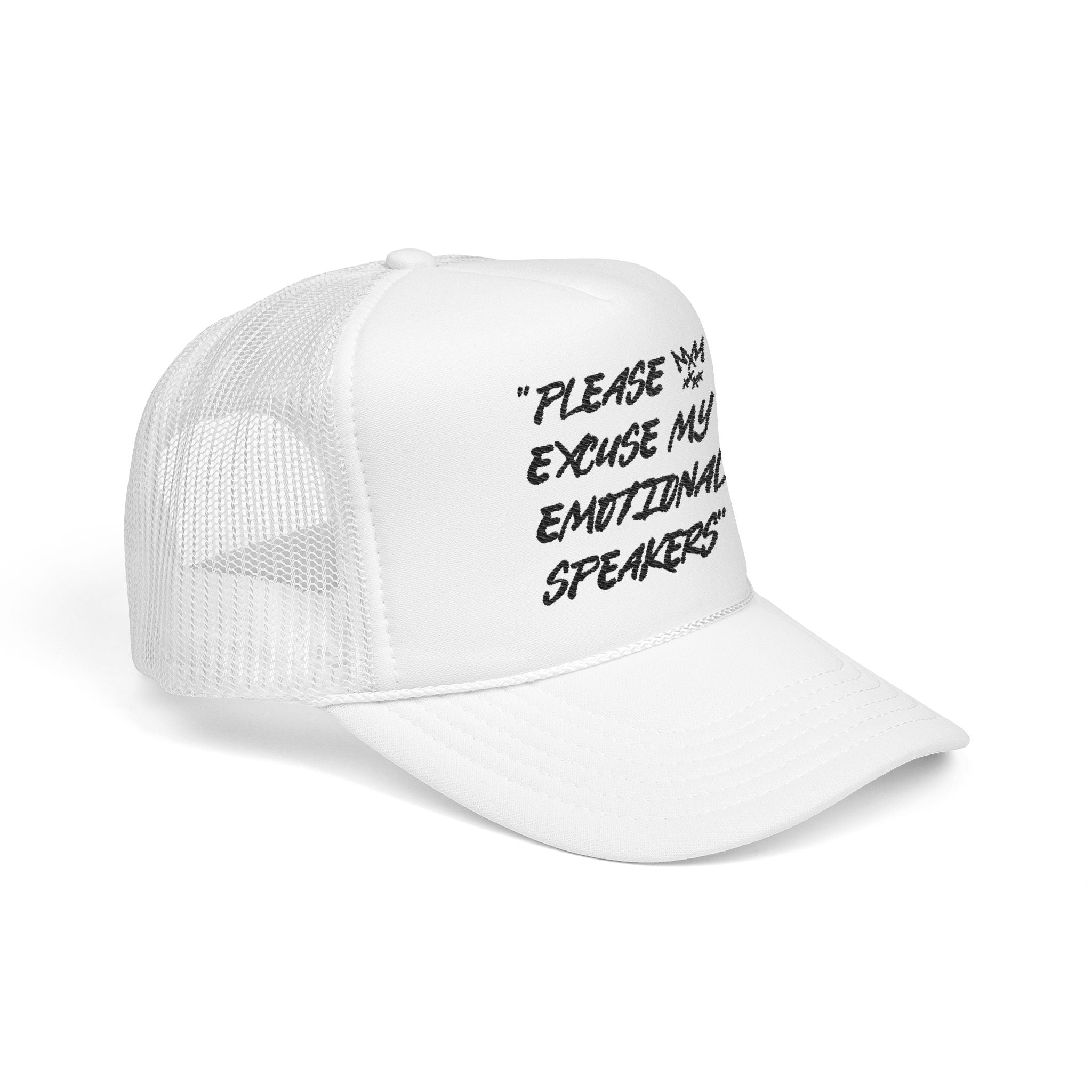 "Please Excuse My Emotional Speakers" | Music Maniacs | Foam Trucker | Musical Quote Streetwear