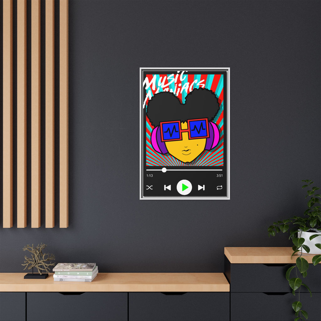 Press PLAY! Prinzazz Matte Framed Canvas