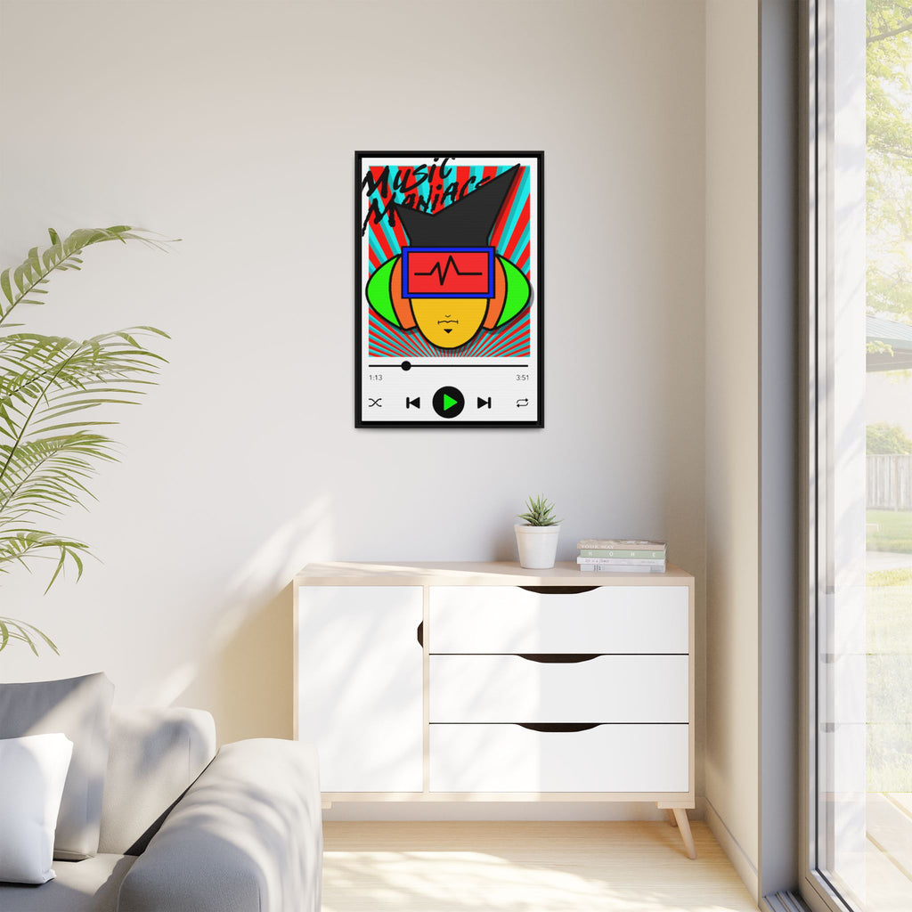 Press PLAY! Mann Alt Matte Framed Canvas