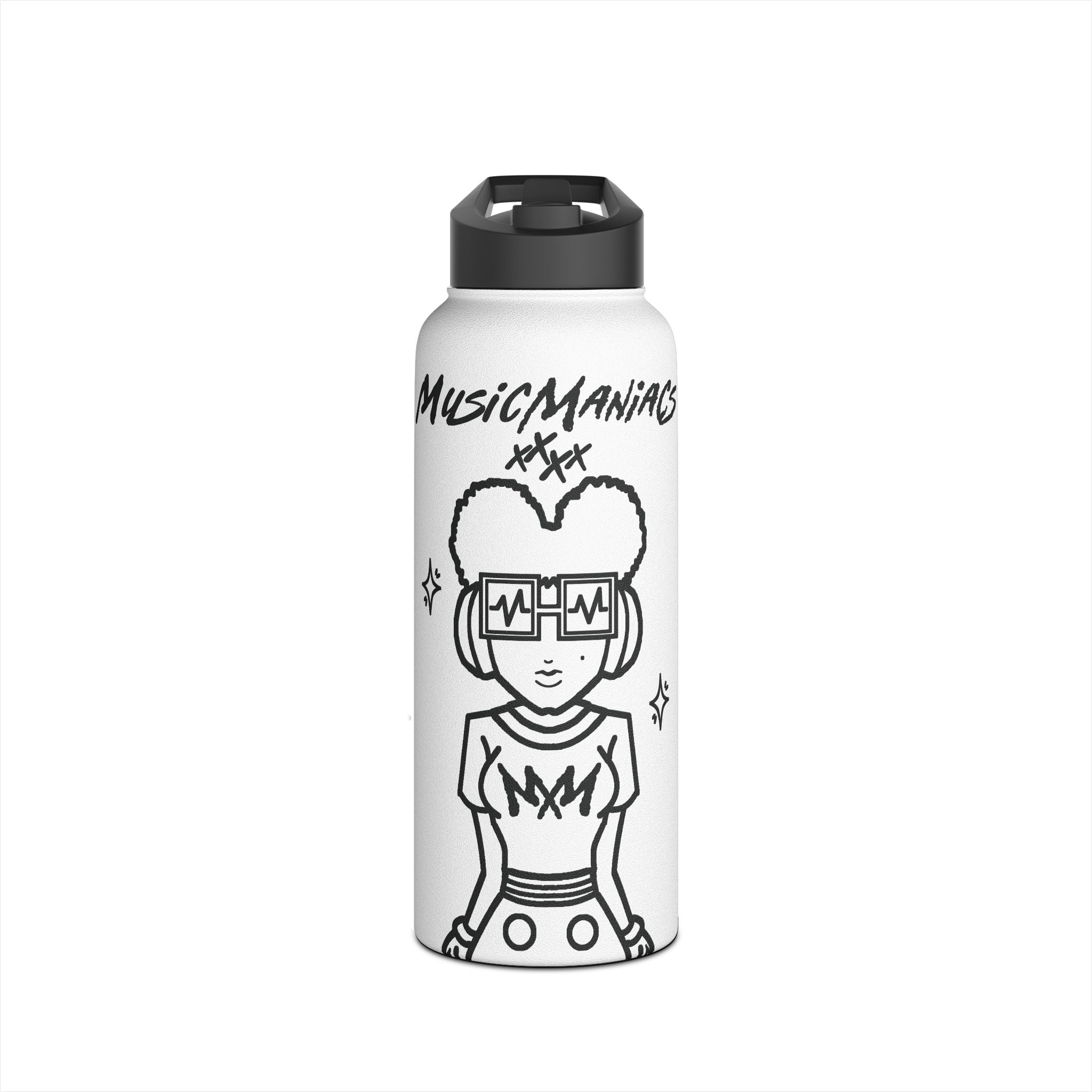 The Superstar Prinzazz | Music Maniacs | Stainless Steel Water Bottle | Musician Artist Streetwear