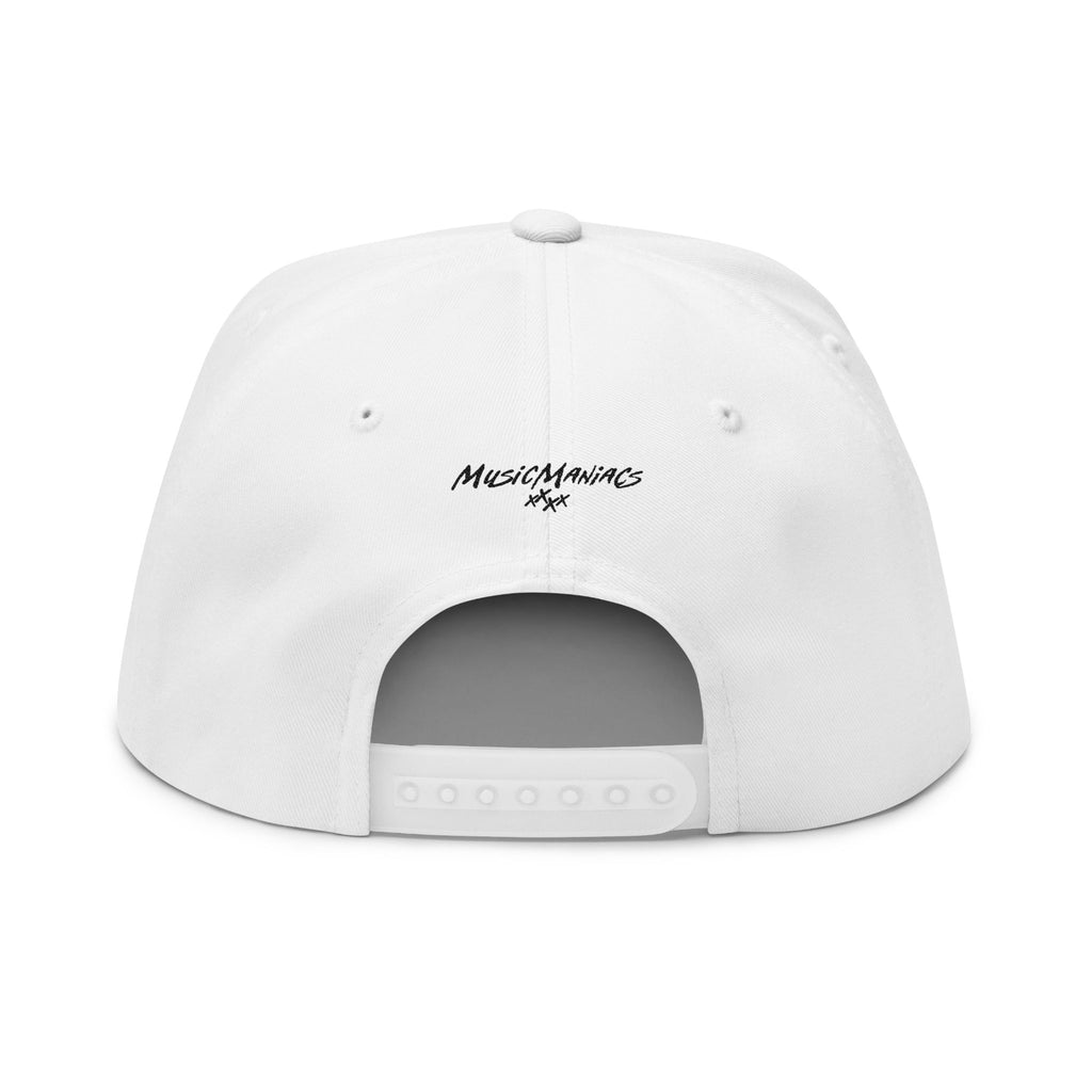"Please Excuse My Emotional Speakers" White Embroidered Flat Bill Cap
