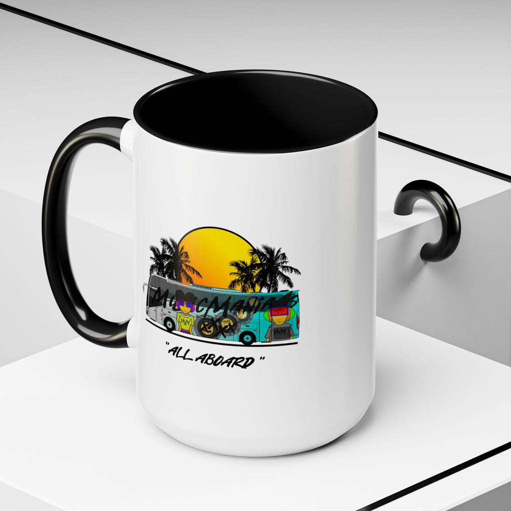 All Aboard MMX Tour Bus Coffee Mug