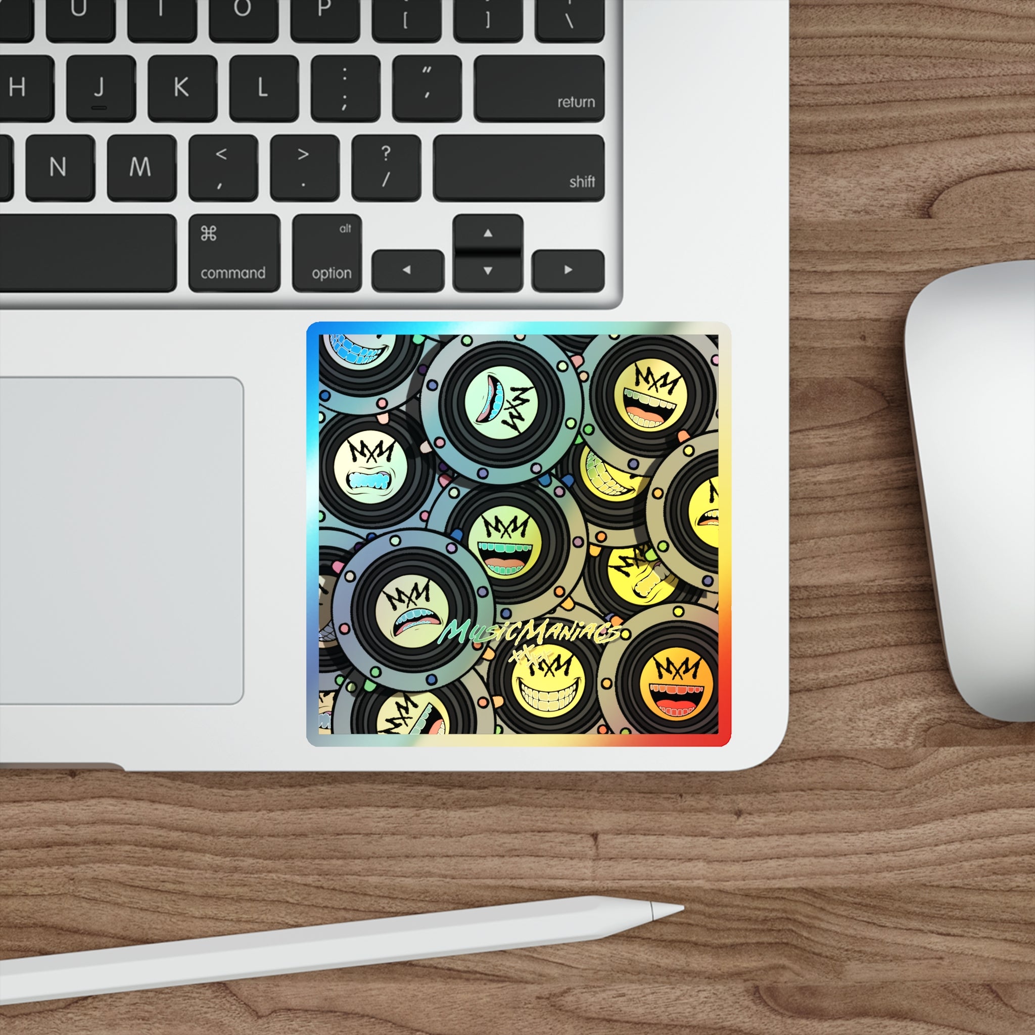 MMX EMO Speaker World Holographic Die-Cut Sticker