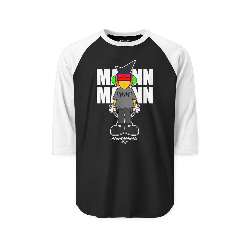 It's Mann Mann Signature Alt | Music Maniacs | Raglan Baseball Tee | Music Character Streetwear