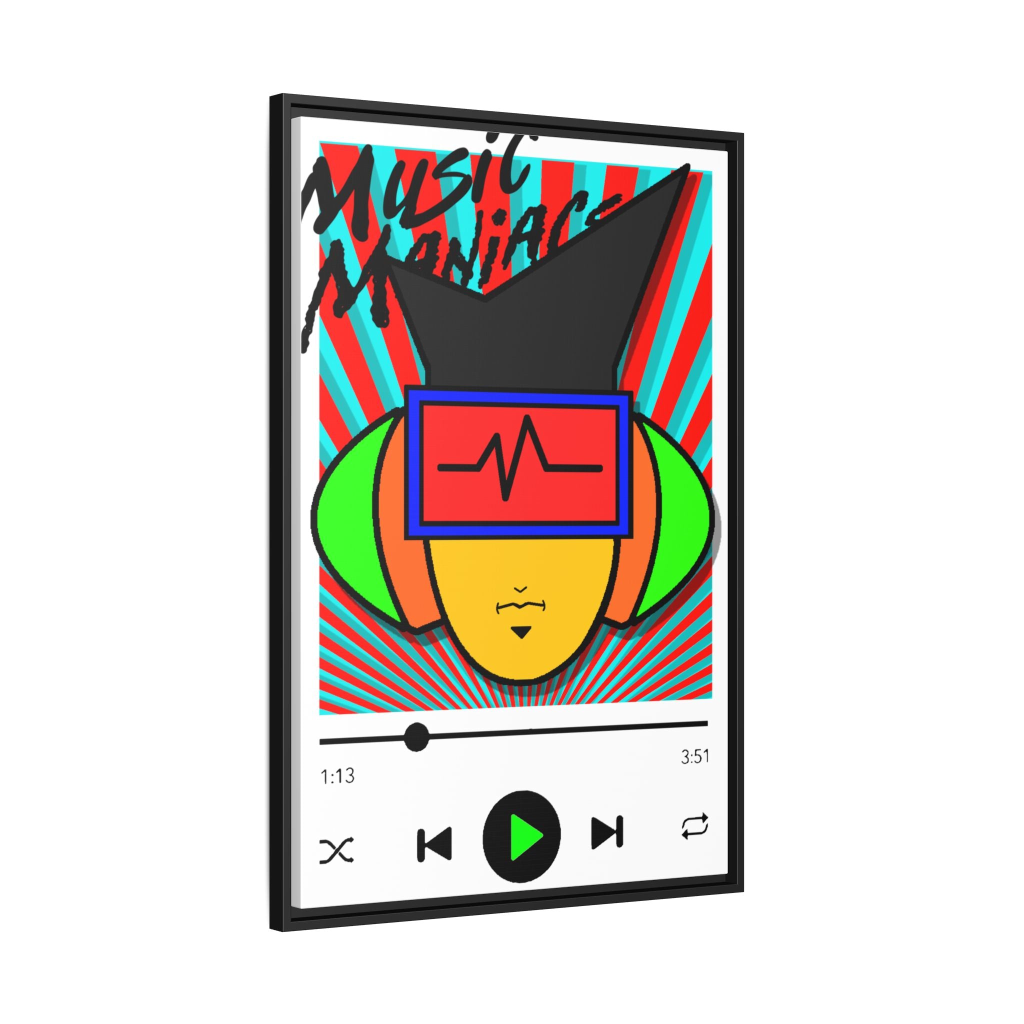 Press PLAY! Mann Alt Matte Framed Canvas